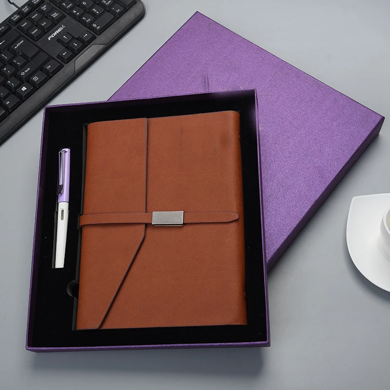 Business PU notebook gift set with pen & notebook gift set