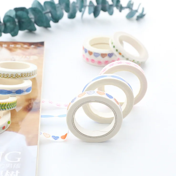 Learning & Office stationery Washi tape Fine decoration segmenting line Diaries sticker decoration Tearing no mark album