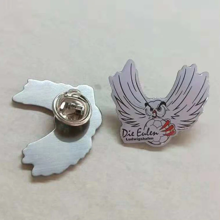 Wholesale Cheap Badge Custom metal printed pins badges with epoxy