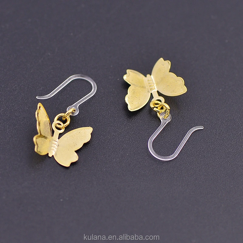 Japanese big dangle butterfly earrings resin earring BU5091