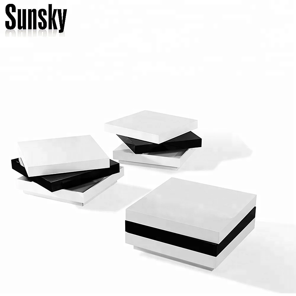 
 Складной и вращающийся журнальный столик с хранилищем T54  