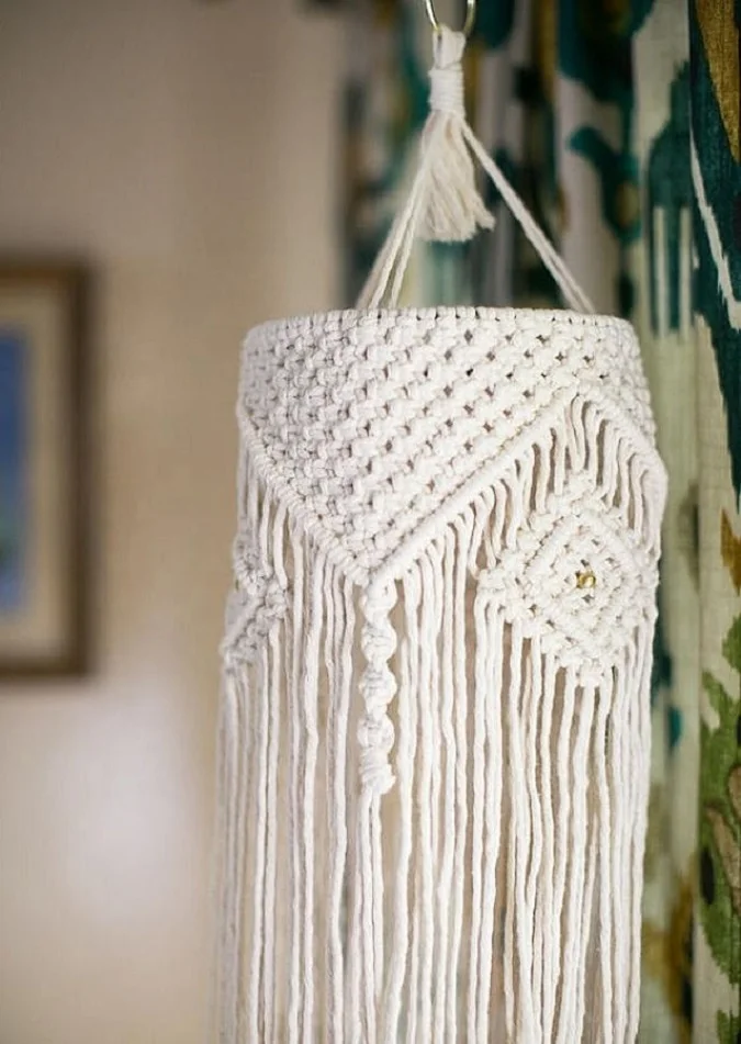 Handmade Cotton Rope Macrame Lampshades
