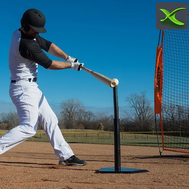 
High quality injection molded vulcanized rubber heavy duty one 1 position baseball batting tee for training 
