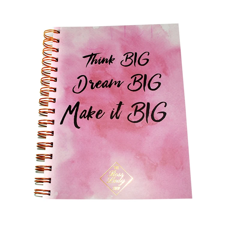 
Custom printing metal coiled 2017 office day planner 