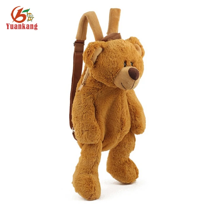 Cheap Teddy Backpack Custom Stuffed Brown Bear Plush Teddy Bag Plush Teddy Bear Backpack