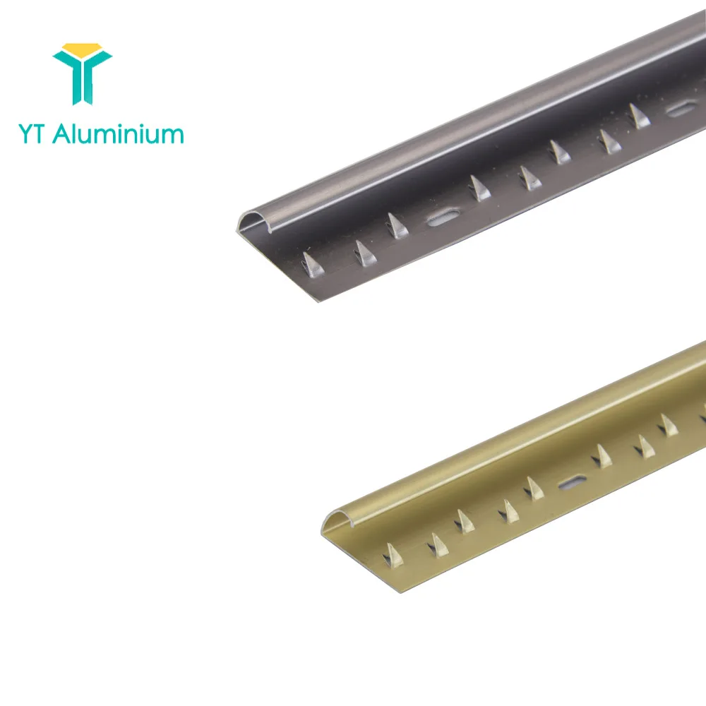 Aluminium Twin Carpet Strip To Carpet Door Bar Z Shape Carpet Trim Door Bar Threshold Trim