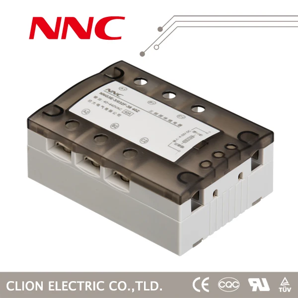 3 phase relay HHG1-3/250F-38 10-120A ssr 3.2v solid state relay