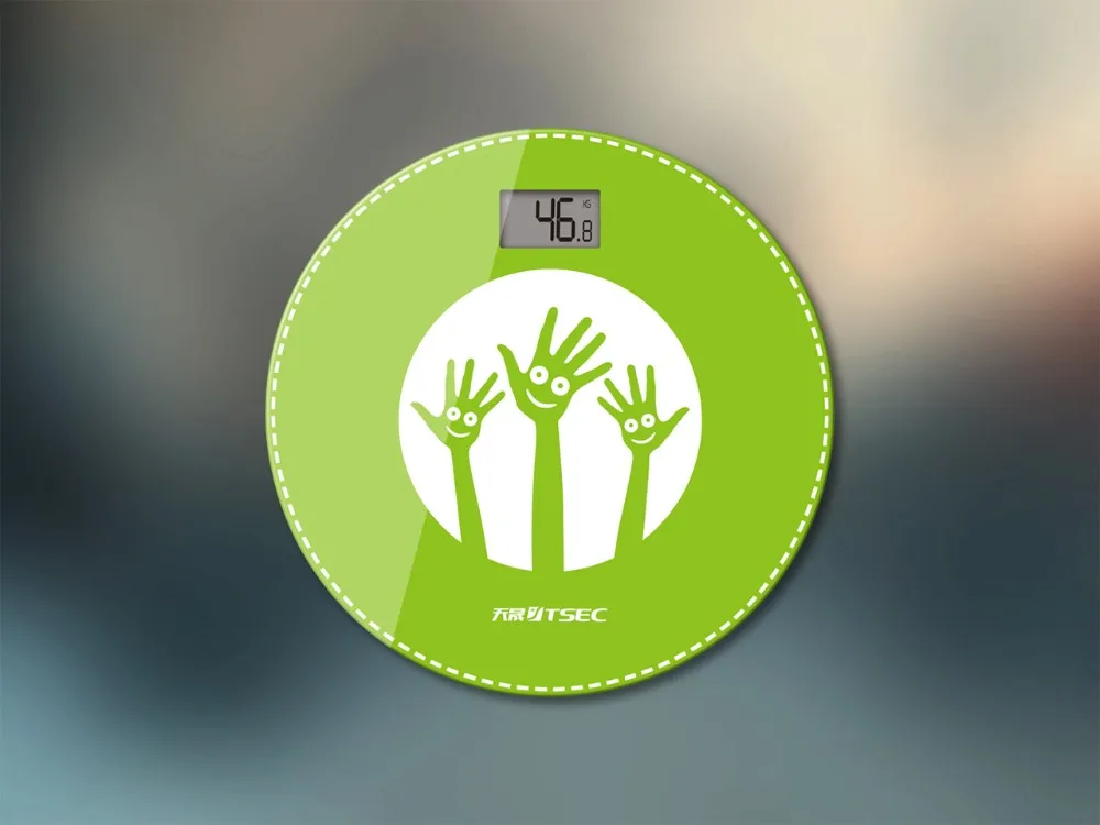 
2021 Excellent Circular Digital Bathroom Scale for Electronic Gift Scale with LCD Display 