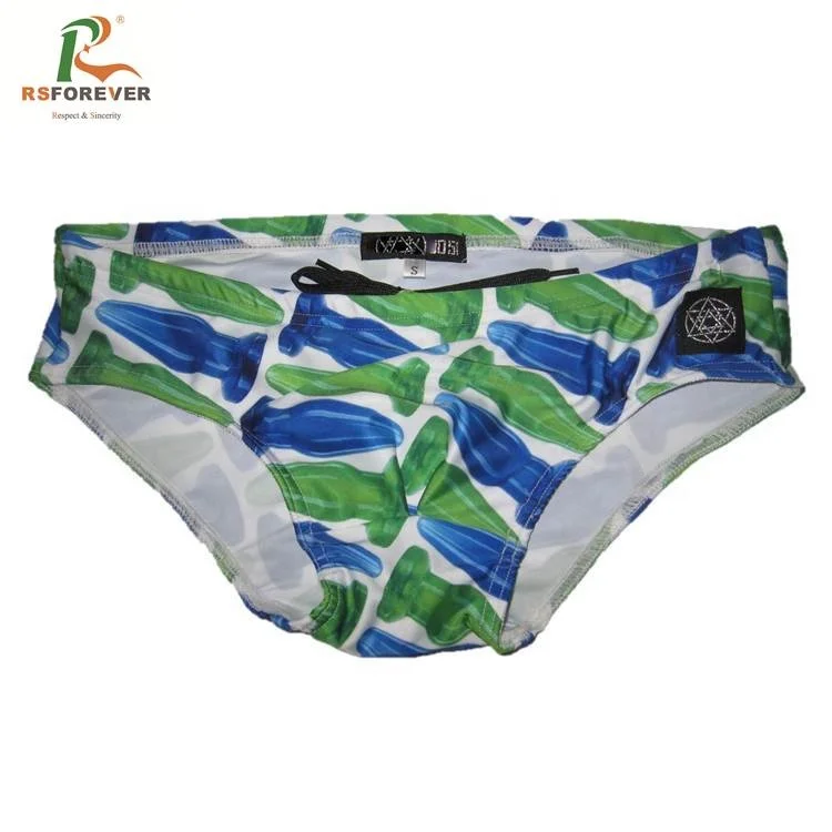 High Quality Sublimation Mens Swim Brief With Private Label Mens Sexy Swimwear