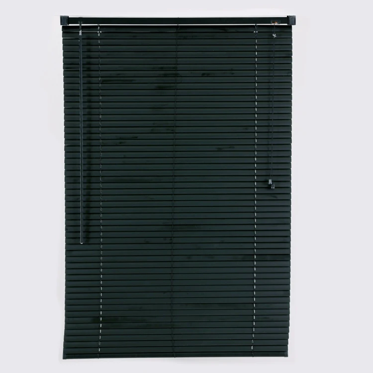 black color Aluminum Venetian Blinds 25MM Slat width wand adjust the light