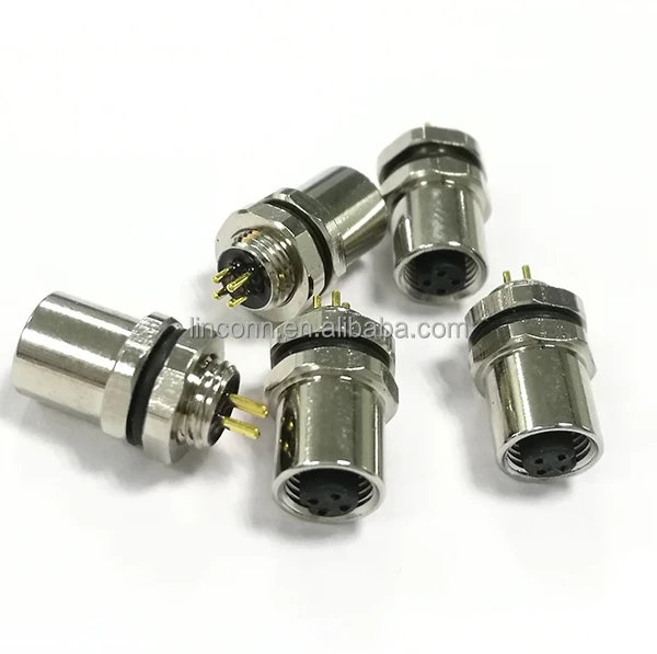 M5 connector, waterproof circle connector,M5 cable connector