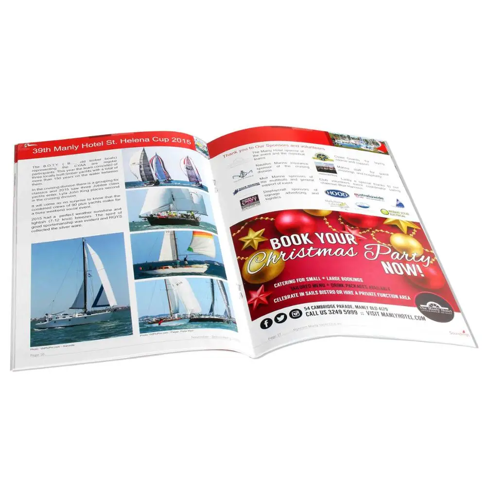 Advertising low cost stapled paper printing booklets