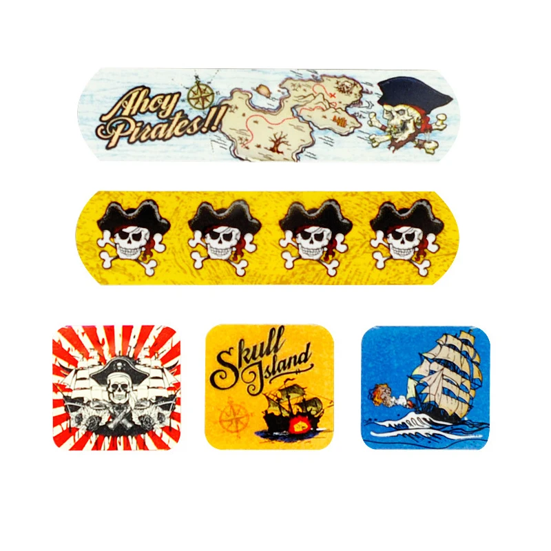Hot selling porous breathable waterproof color lovely cartoon pe band aid custom printed wound plaster for kids