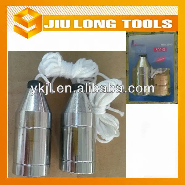 Steel measuring tool plating plumb bob