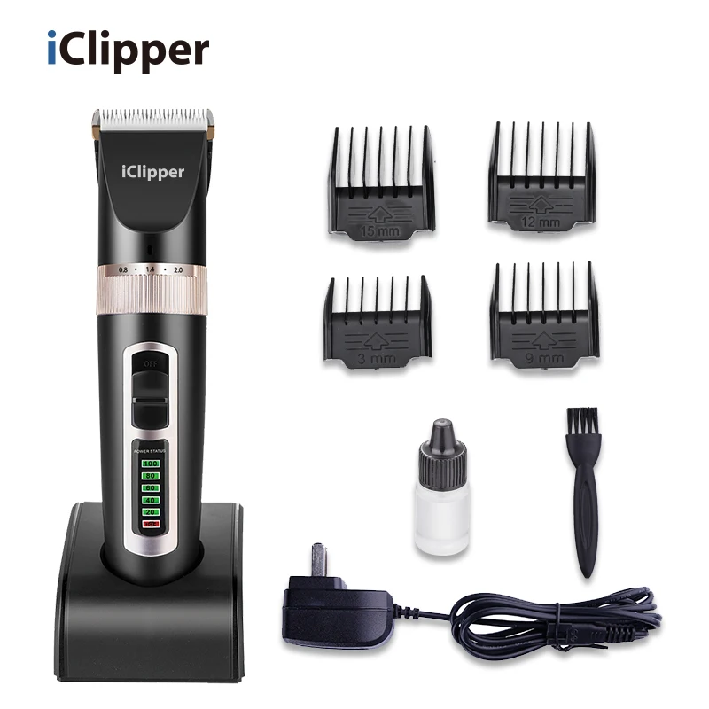 IClipper-A8 Manufacturer Salon Customized Logo Hair Clipper For Men Kid Baber Good Hot Silent Trimmer Hair Clipper