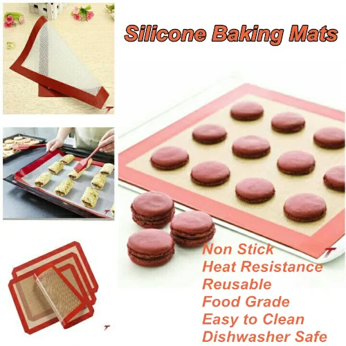 3 Pcs Eco-Friendly Non-stick Silicone Baking Mat