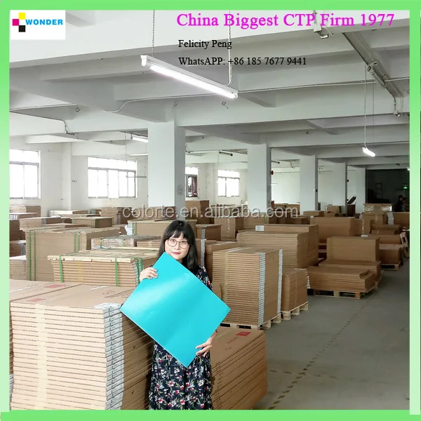 Aluminium offset printing positive uv/thermal ctp plate TD-G Processless Thermal CTP Plate