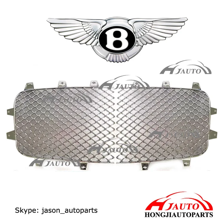 Передняя Хромированная Решетка сетки Для Bentley Continental GT GTC Решетка радиатора 3W3853684/3W3853683