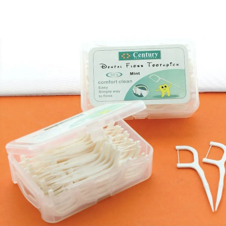 
Dental Floss Unwaxed and Waxed Flossing toothpicks 