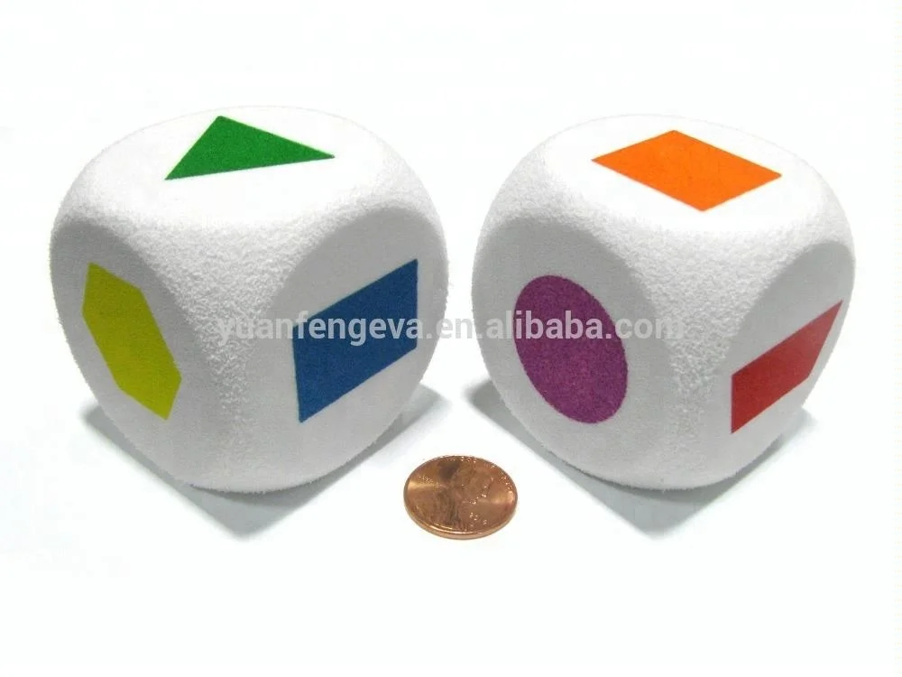 custom printed jumbo foam dice