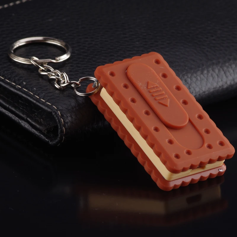
G18 Yanzhen biscuit shaped slim keychain usb lighter ,electronic lighter,rechargeable lighter with ABS material 