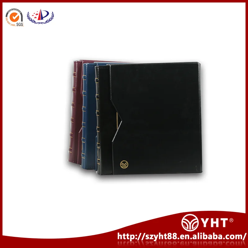 OEM&ODM Available world coins display book with built in 36 coin boxes