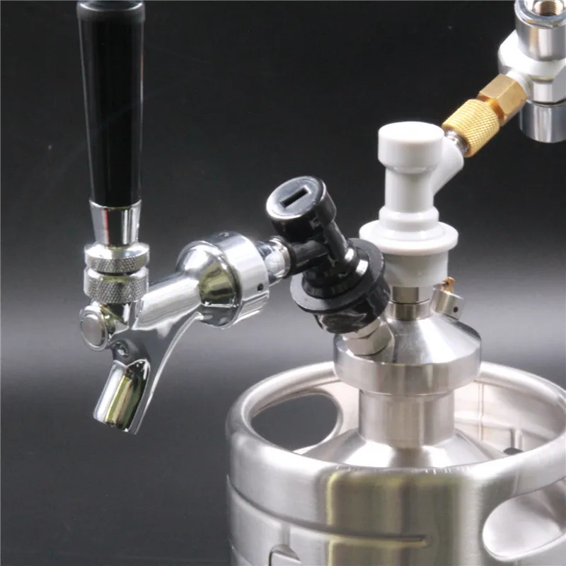 Бочка для пива из нержавеющей стали для домашнего пивоварения 304 5 л с системой нарезания CO2