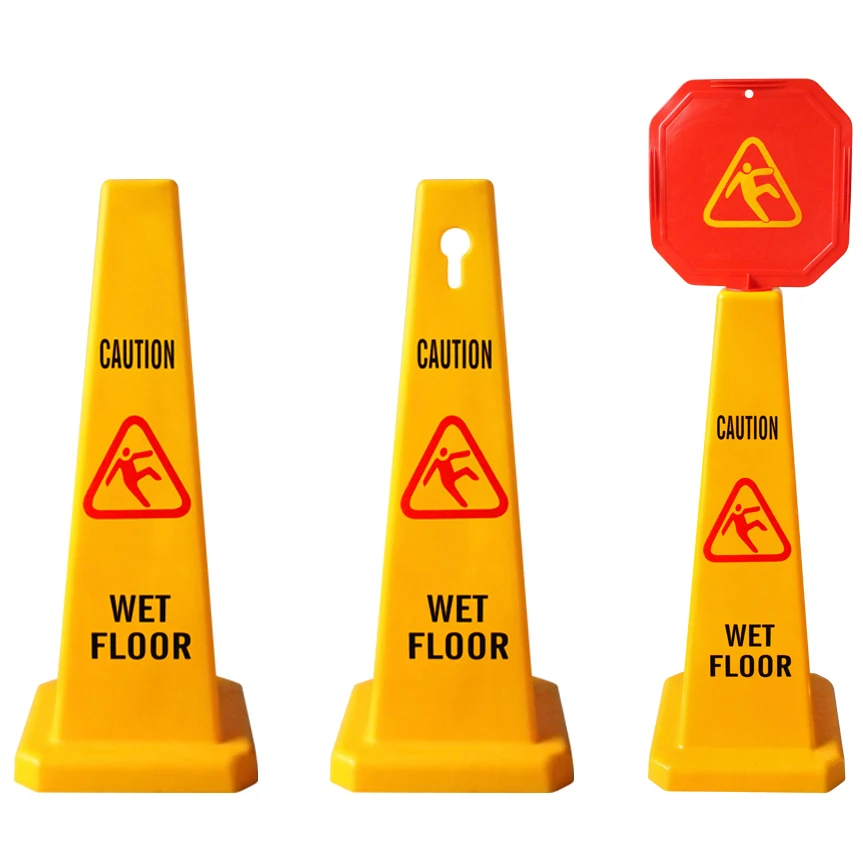 
H68cm PP plastic caution sign caution board warning board wet floor cone 