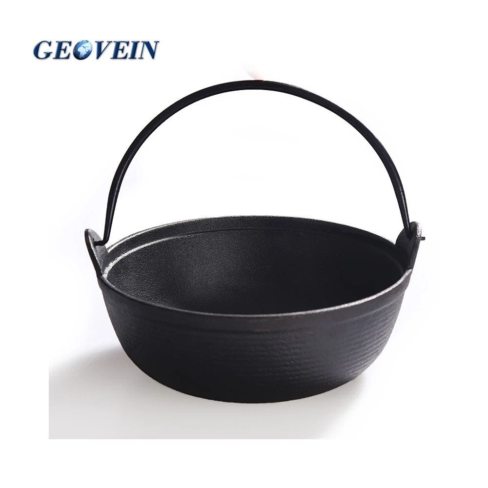 Japanese Stew Pot Okonomiyaki Shabu Shabu Pot Cast iron Sukiyaki Nabe