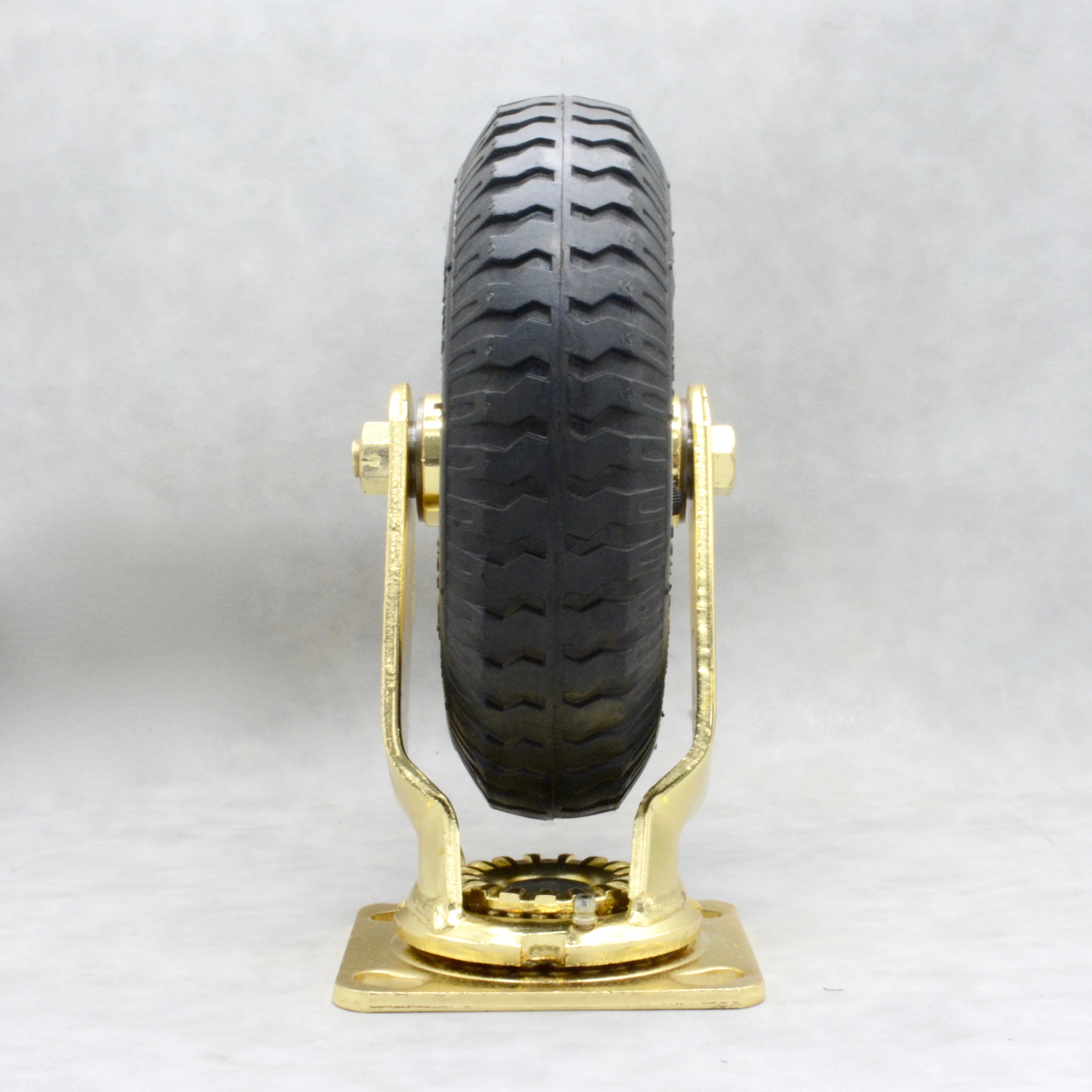 SS gold color hotel luggage cart wheels gold hotel wheel caster wheels