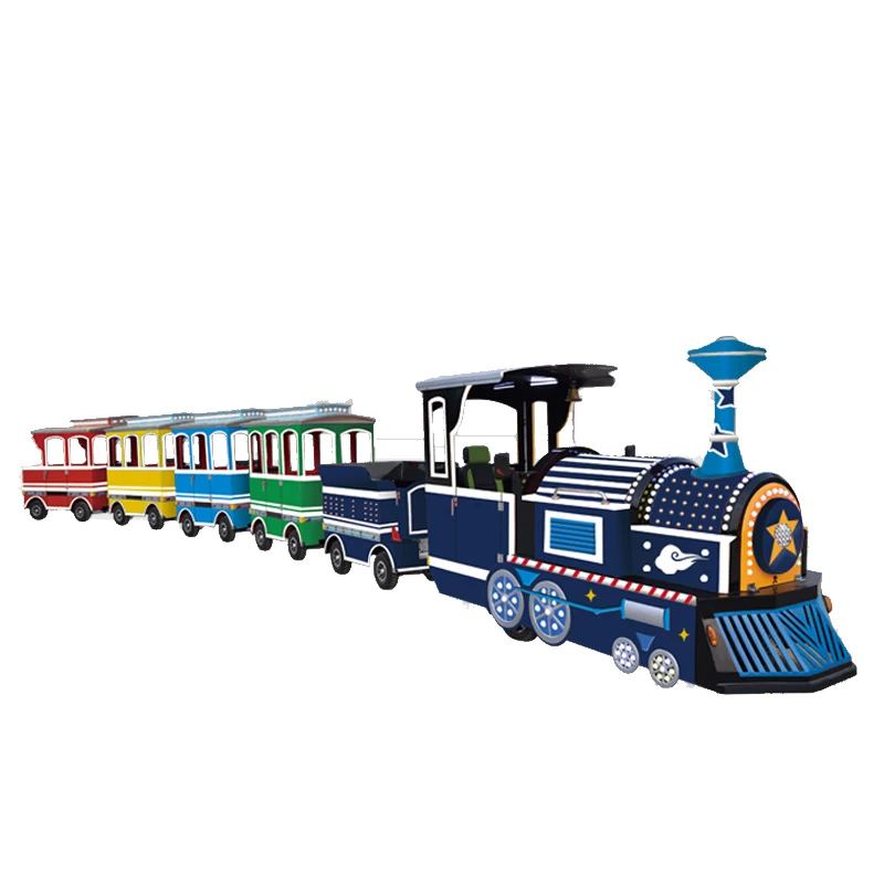 KAILE Factory Price CE Amusement Park Mini Battery tourist Trackless Train Tour Attraction for Kids