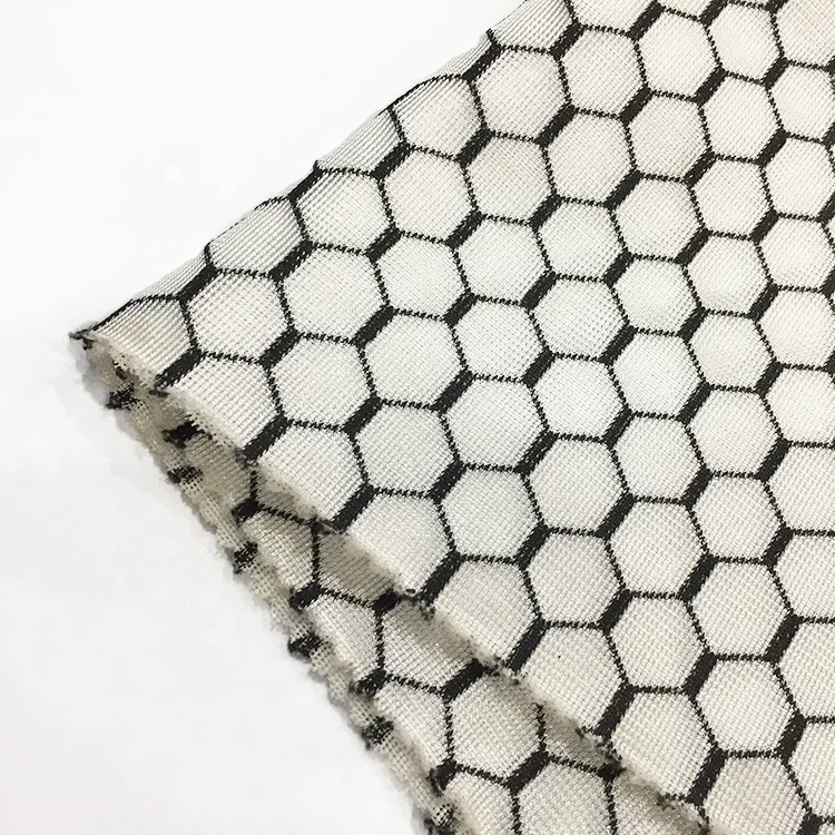 Черный белый рюкзак с сотовым узором из 100% полиэстера, 3D сетчатая ткань