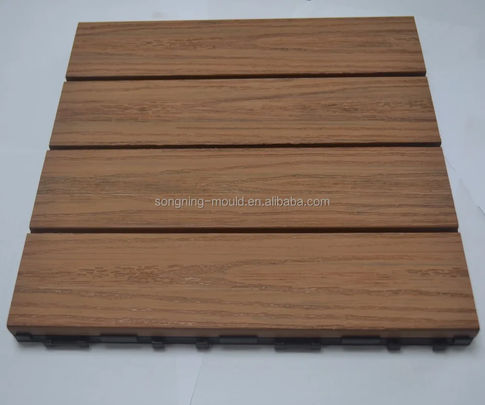 outdoor DIY square decking tile 300x300 size For Garden Balcony