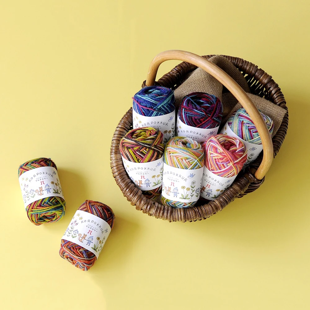 
Japanese Hot Sale High Quality Colorful Multi Blended Wool Yarn 