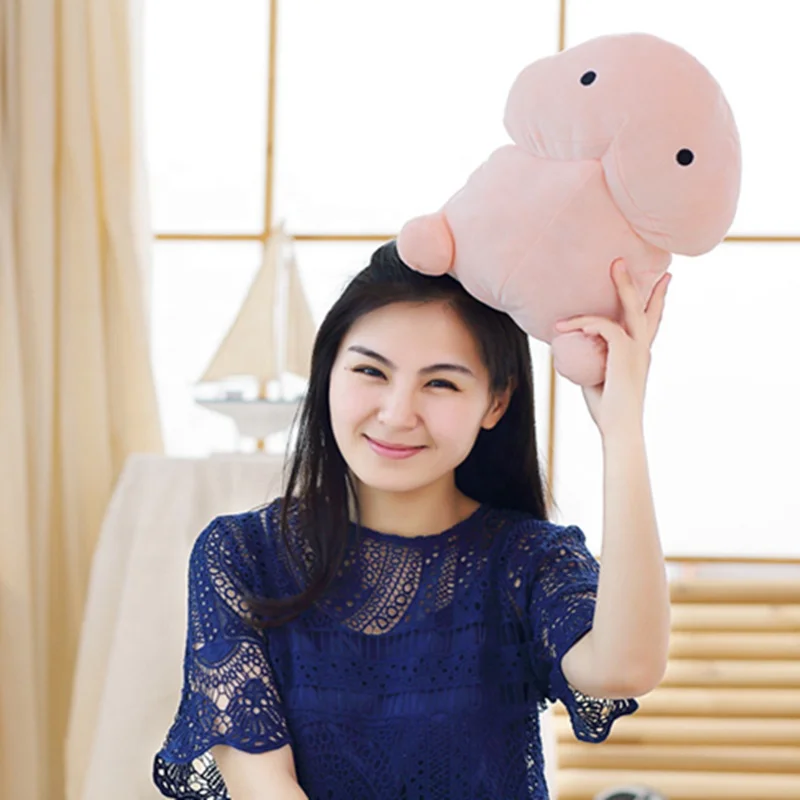
High Quality Funny Kawaii Penis Plush Toy Lovely Gift Stuffed Soft Doll Pillow Cushion 