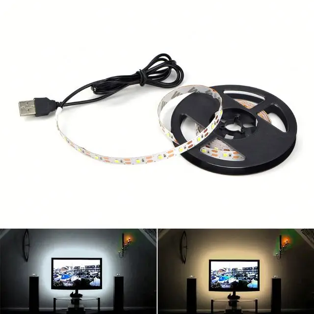Светодиодная лента Alexa 5 в постоянного тока с питанием от USB декоративная RGB для подсветки телевизора SMD 3528