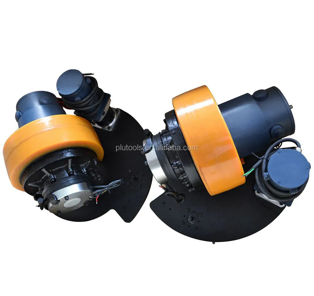 48V 1100W 2000Rpm Electric Pallet Truck Drive Wheel with Steering Assembly, Encoder for Traction