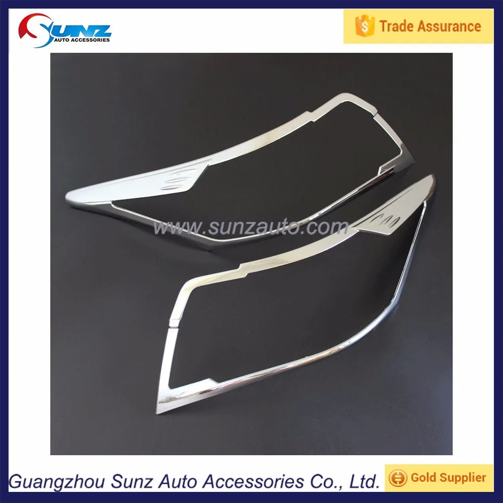 ABS Chrome Taillights cover for Vios 2014 2015 2016 Rear Lamp Rim Accessories