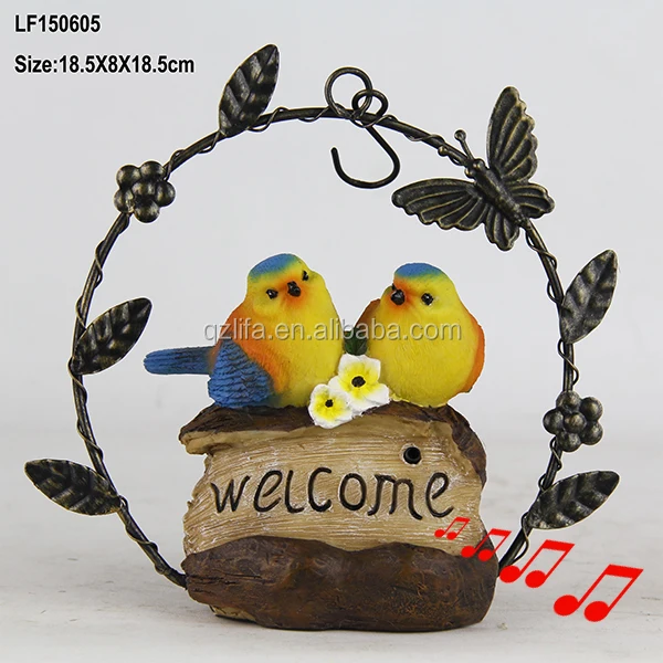 garden ornament birds decorative motion sensor resin sculpture birds from Quanzhou Lifa,polyresin crafts bird garden figures