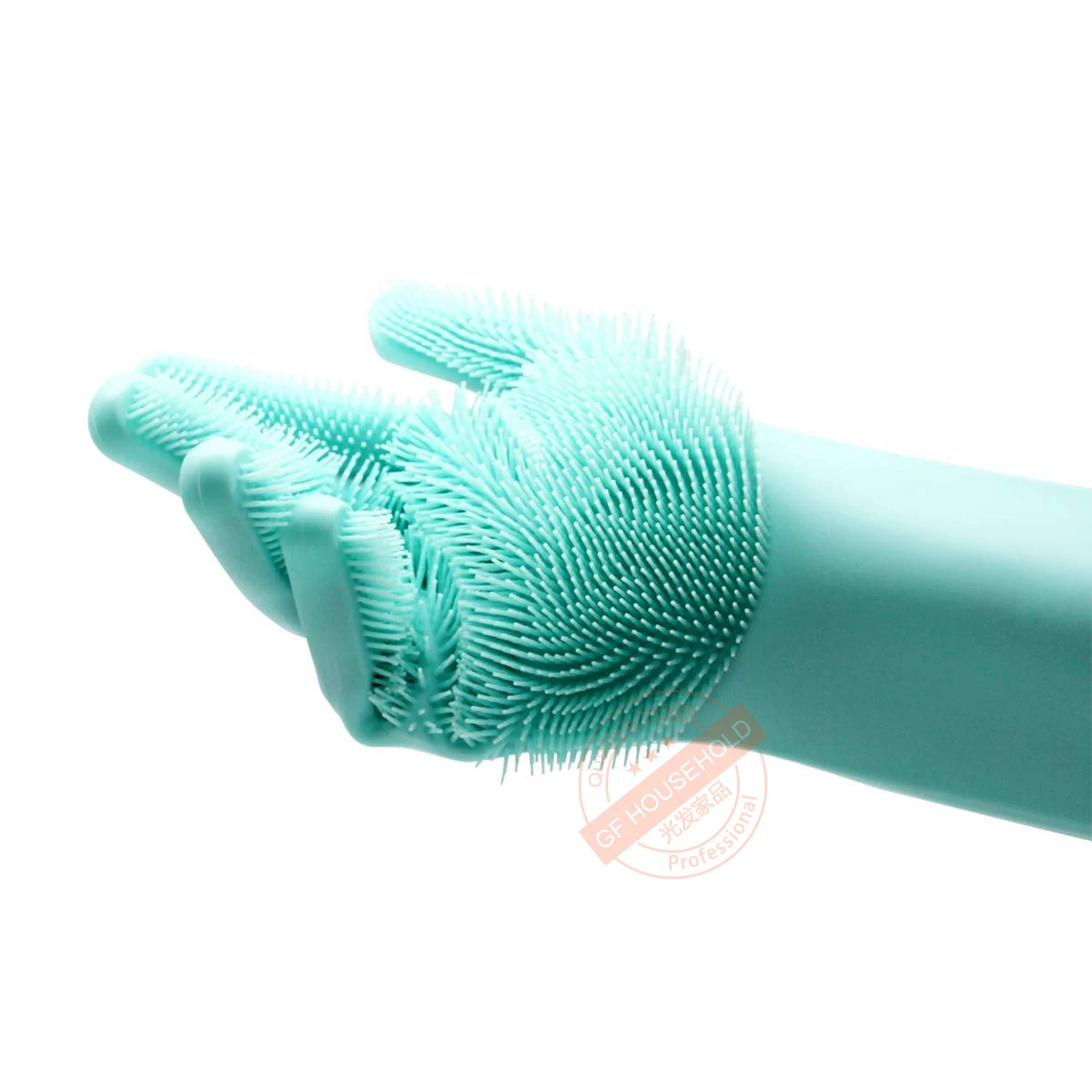 Термостойкие Волшебные силиконовые перчатки с моющим скребком