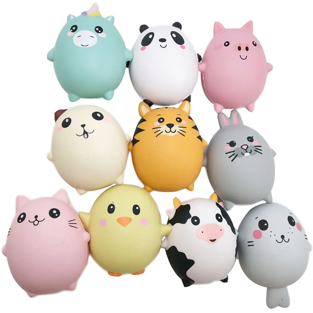 High quality healthy PU material egg shape mini foam wholesale squishy toys squishies animals