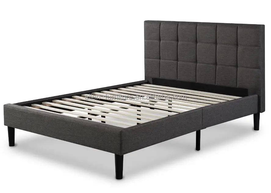 Стеганое изголовье кровати с пуговицами, Королевский, Кинг, черная платформа, кожаная обивка кровати