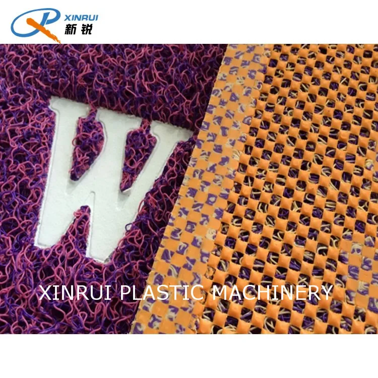 Grid hollow net backing foam back pvc coil mat making machine