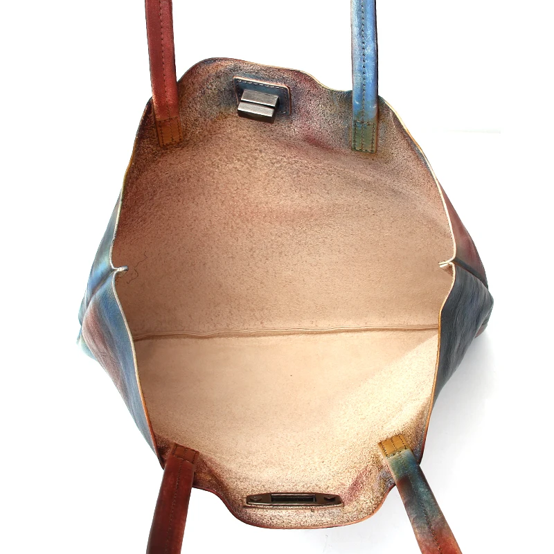 Newest Tote Bag Ladies Girls Genuine Leather Custom Organizer Handbag