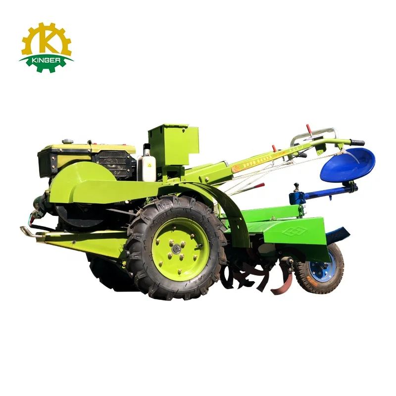 Reliable quality 12hp  mini farm walking tractor implements