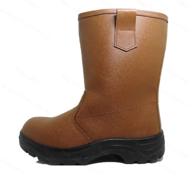 Safety rigger boots with PU/Rubber sole