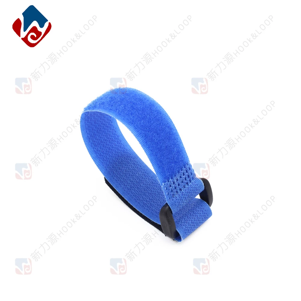 Reusable hook and loop cable straps with plastic fasteners (logo can be customized  if needed)