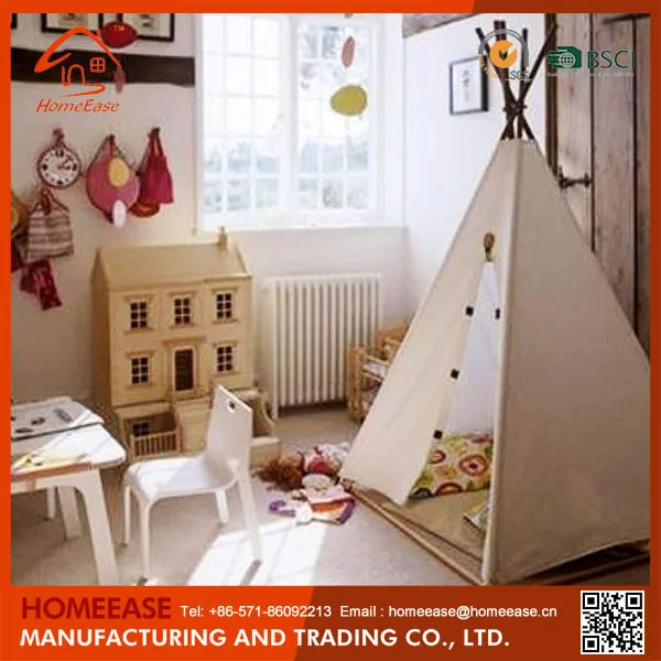 2018 Дети играют индейских вигвама палатка