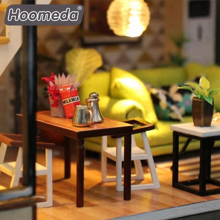 Wholesale toy 1:24 scale miniature wood crafts doll houses