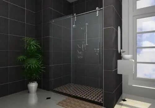Cheap Easy Install Gym Bathroom Glass Tempered Glass Shower Screen Modern Bathroom glass door